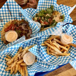 Mad Pita Express - Spicy chicken pita Philly cheesesteak pita Fries