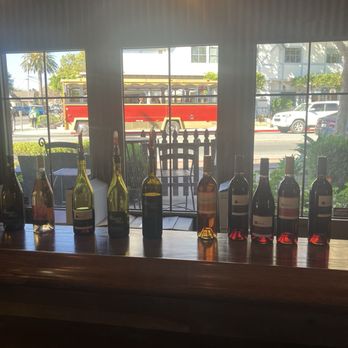 Twenty Mile Winery - Dry wine tasting options on the left, sweet wine tasting options on the right - Wine Tasting Room Near Me - Solvang, California