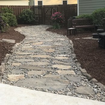 The Plant Guys - New stone walkway - Landscaping Near Me The Plant Guys - New stone walkway - Landscaping Near Me
