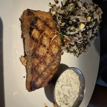 J. Alexander's Restaurant - Salmon with rice and orzo - New American Near Me - Nashville, Tennessee J. Alexander's Restaurant - Salmon with rice and orzo - New American Near Me - Nashville, Tennessee