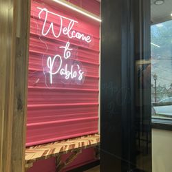 Pablo's - Entryway sign