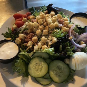 Lassen Steakhouse - Vina Garden Chef Salad with homemade blue cheese dressing.  Yum! - Steakhouses Near Me - Vina, California