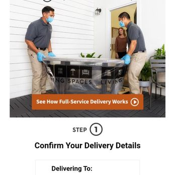 Living Spaces - "Confirmed " Delivery #2 (08/10) - Furniture Stores Near Me - Vista, California Living Spaces - "Confirmed " Delivery #2 (08/10) - Furniture Stores Near Me - Vista, California