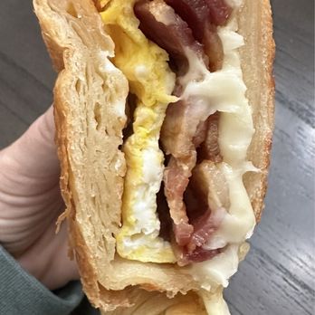 Master's Donuts - Bacon egg and cheese croissant - Donuts Near Me - Ventura, California