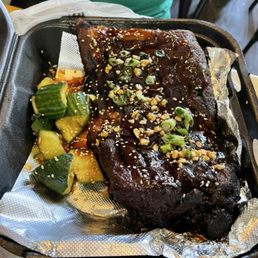 Chinese Sticky Ribs with Cucumber Smash