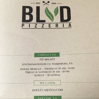 Boulevard Pizza - Pizza Near Me - Harrisburg, Pennsylvania