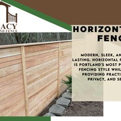 Legacy Decks and Fence - horizontal fencing
