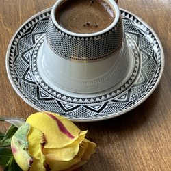 College Treats - Turkish Coffee
Do not let the size fool you! This little 3.5 oz cup carries enough caffeine to keep you buzzing all day long.