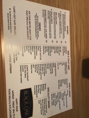 Menu photo 4 The Black Oak Oak Lawn, IL