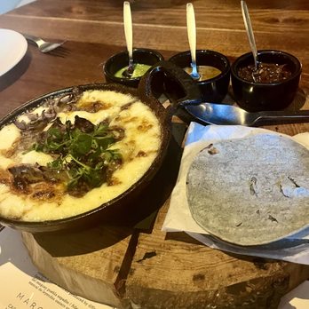 dLeña - Queso fundido with cecina - Mexican Near Me - Washington, DC, District of Columbia