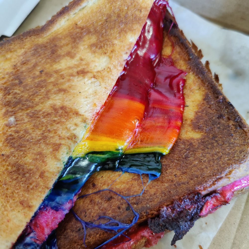 Honolulu Bistro - Da Aloha grilled cheese sandwich. - Hawaiian Near Me - Honolulu, Hawaii Honolulu Bistro - Da Aloha grilled cheese sandwich. - Hawaiian Near Me - Honolulu, Hawaii
