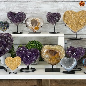 Brazil Gems - Heart-Shaped Crystal Geodes - Gemstones & Minerals Near Me - Murrieta, California Brazil Gems - Heart-Shaped Crystal Geodes - Gemstones & Minerals Near Me - Murrieta, California