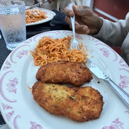 Chicken pharm CHICKEN PARMIGIANA ALLA VODKA