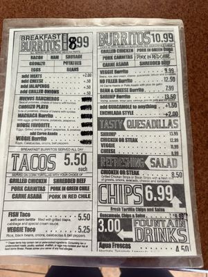 Menu photo 2 PHX Burrito House Phoenix, AZ
