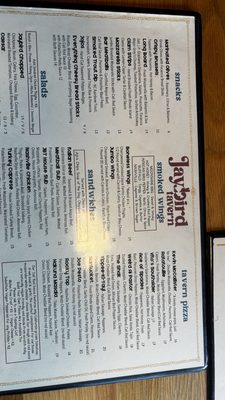 Menu photo 3 JayBird Tavern Roanoke, VA