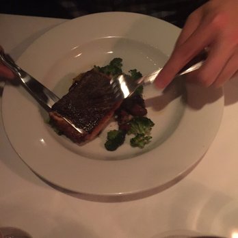 The Cellar Restaurant - Salmon for the gentleman - French Near Me - Fullerton, California