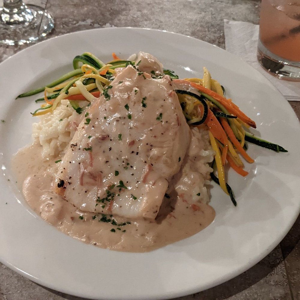 The Fox Bistro - Chilean Sea Bass. Very tender with a smooth taste. - New American Near Me - Borrego Springs, California The Fox Bistro - Chilean Sea Bass. Very tender with a smooth taste. - New American Near Me - Borrego Springs, California