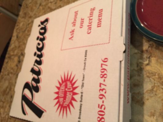 Menu photo 5 Patricio's Pizza Orcutt, CA Menu photo 5 Patricio's Pizza Orcutt, CA