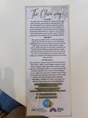 Menu photo 1 The Wild Olive Tree Glasgow, GLG