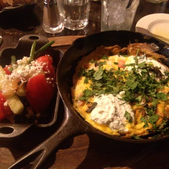 MP Taverna Irvington - Roasted tomato egg skillet with sheep milk ricotta. Tomato salad - Greek Near Me - Irvington, New York MP Taverna Irvington - Roasted tomato egg skillet with sheep milk ricotta. Tomato salad - Greek Near Me - Irvington, New York
