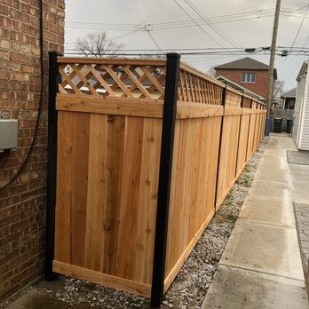 Vallarta Fence - Cedar solid 5' solid plus 1' of diagonal top lettaces - Fences & Gates Near Me Vallarta Fence - Cedar solid 5' solid plus 1' of diagonal top lettaces - Fences & Gates Near Me