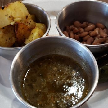 Matt's Big Breakfast - from bottom center to left ( enchilada sauce, Yukon gold potatoes, pinto beans , and a grilled jalapeño - Breakfast & Brunch Near Me - Phoenix, Arizona Matt's Big Breakfast - from bottom center to left ( enchilada sauce, Yukon gold potatoes, pinto beans , and a grilled jalapeño - Breakfast & Brunch Near Me - Phoenix, Arizona