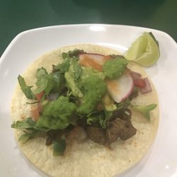 El Dorado Tacos Cafe - Beef Tacos the other way...lol