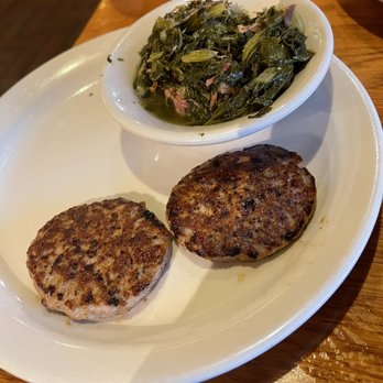 Cracker Barrel Old Country Store - Turkey sausage and turnip greens - Southern Near Me - Rosenberg, Texas