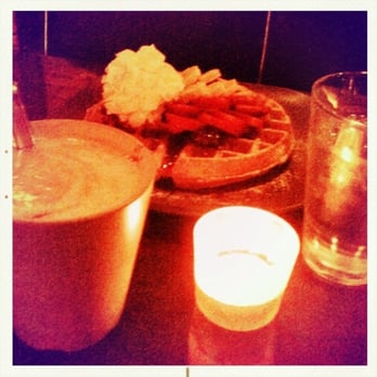 Cafe Loft - Strawberry and banana waffle with sweet potatoe latte - Coffee & Tea Near Me - Los Angeles, California Cafe Loft - Strawberry and banana waffle with sweet potatoe latte - Coffee & Tea Near Me - Los Angeles, California