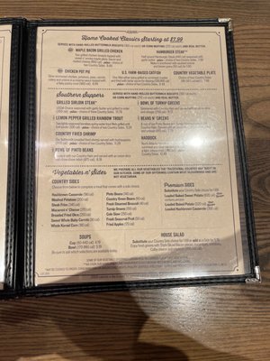 Menu photo 8 Cracker Barrel Old Country Store Cranberry Township, PA