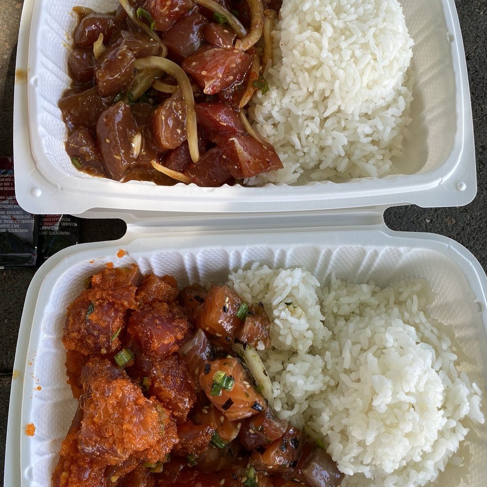 Fresh Catch - Spicy & Wasabi Tuna Poke and Firecracker & Shoyu Salmon Poke - Hawaiian Near Me - Honolulu, Hawaii Fresh Catch - Spicy & Wasabi Tuna Poke and Firecracker & Shoyu Salmon Poke - Hawaiian Near Me - Honolulu, Hawaii