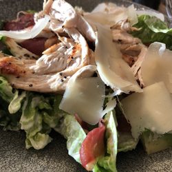 Deja Vu - Caesar with pulled chicken.