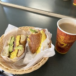 First Cup - Bagel sandwich