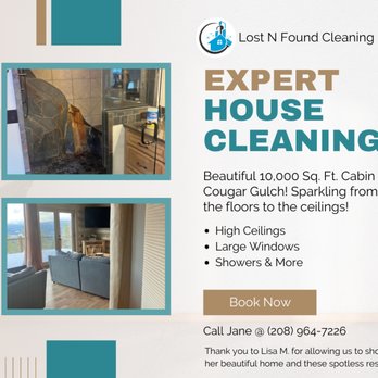 Lost N Found Cleaning & More - Expert House Cleaning and Best Home Cleaning in Post Falls Area. Deep Cleaning Regular Cleaning Specialized Cleaning AirBnB Cleaning & More! - Home Cleaning Near Me