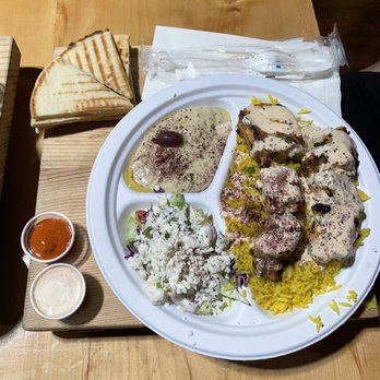 Casablanca Express - Chicken kabab Plate - Mediterranean Near Me - Seattle, Washington