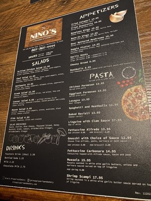 Menu photo 1 Nino's Pizzeria & Eatery Sevierville, TN Menu photo 1 Nino's Pizzeria & Eatery Sevierville, TN