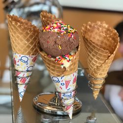 Canyon Creamery - Hand scooped into Hand Made Waffle Cones.