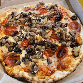MOD Pizza - Mad Dog with added mushrooms, garlic, and black olives! - Pizza Near Me - Maricopa, Arizona