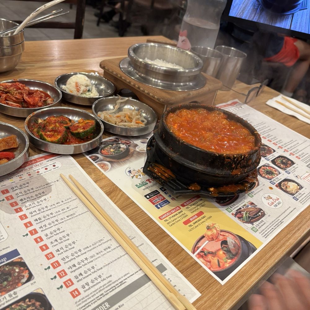 Kaju Soft Tofu Restaurant - triple spicy BEEF Tofu Soup - Korean Near Me - Irvine, California Kaju Soft Tofu Restaurant - triple spicy BEEF Tofu Soup - Korean Near Me - Irvine, California