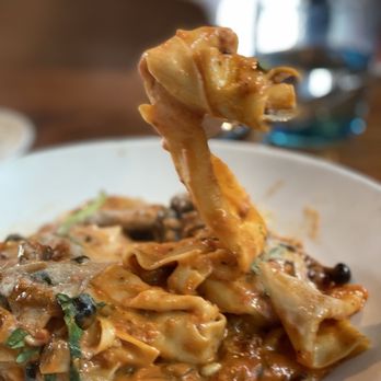 Pasta Moon - Pappardelle Pancetta - Italian Near Me - Half Moon Bay, California Pasta Moon - Pappardelle Pancetta - Italian Near Me - Half Moon Bay, California