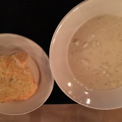 Bullard Tavern - Clam chowder and one of the best flakiest biscuits I have ever had