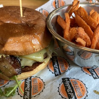 Bad Daddy's Burger Bar - Sweet potato fries and bistro burger - Burgers Near Me - Charlotte, North Carolina Bad Daddy's Burger Bar - Sweet potato fries and bistro burger - Burgers Near Me - Charlotte, North Carolina