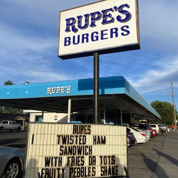 Rupe's Burgers - a sign for rupe's burgers - Burgers Near Me - Blackfoot, Idaho Rupe's Burgers - a sign for rupe's burgers - Burgers Near Me - Blackfoot, Idaho