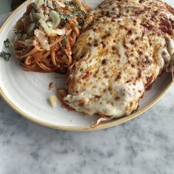 News Cafe - Molten Chicken Parmigiana - Breakfast & Brunch Near Me - Miami Beach, Florida News Cafe - Molten Chicken Parmigiana - Breakfast & Brunch Near Me - Miami Beach, Florida