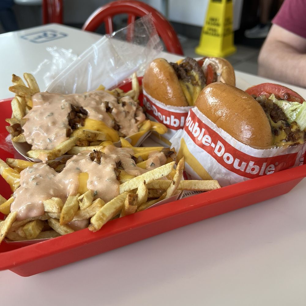 In-N-Out Burger - 2 double double animal style & animal style French fries - Burgers Near Me - Irving, Texas In-N-Out Burger - 2 double double animal style & animal style French fries - Burgers Near Me - Irving, Texas