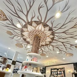ROOTS the Beauty Underground - Loved painting this ceiling piece