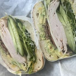 Club Sandwich on Garlic Bagel Club Sandwich on Garlic Bagel