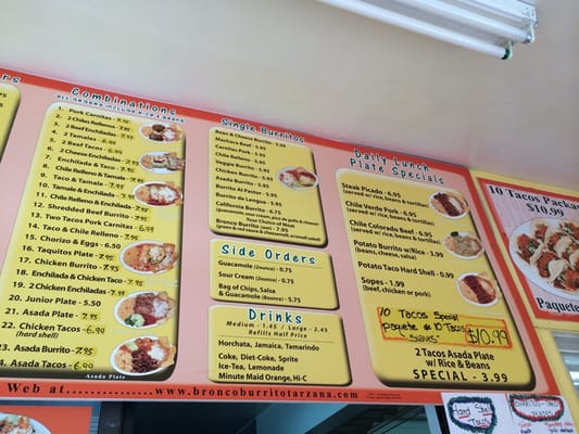 Menu photo 5 Bronco Burrito Restaurant Tarzana, CA