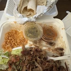 This all went into the garbage. Terrible carnitas