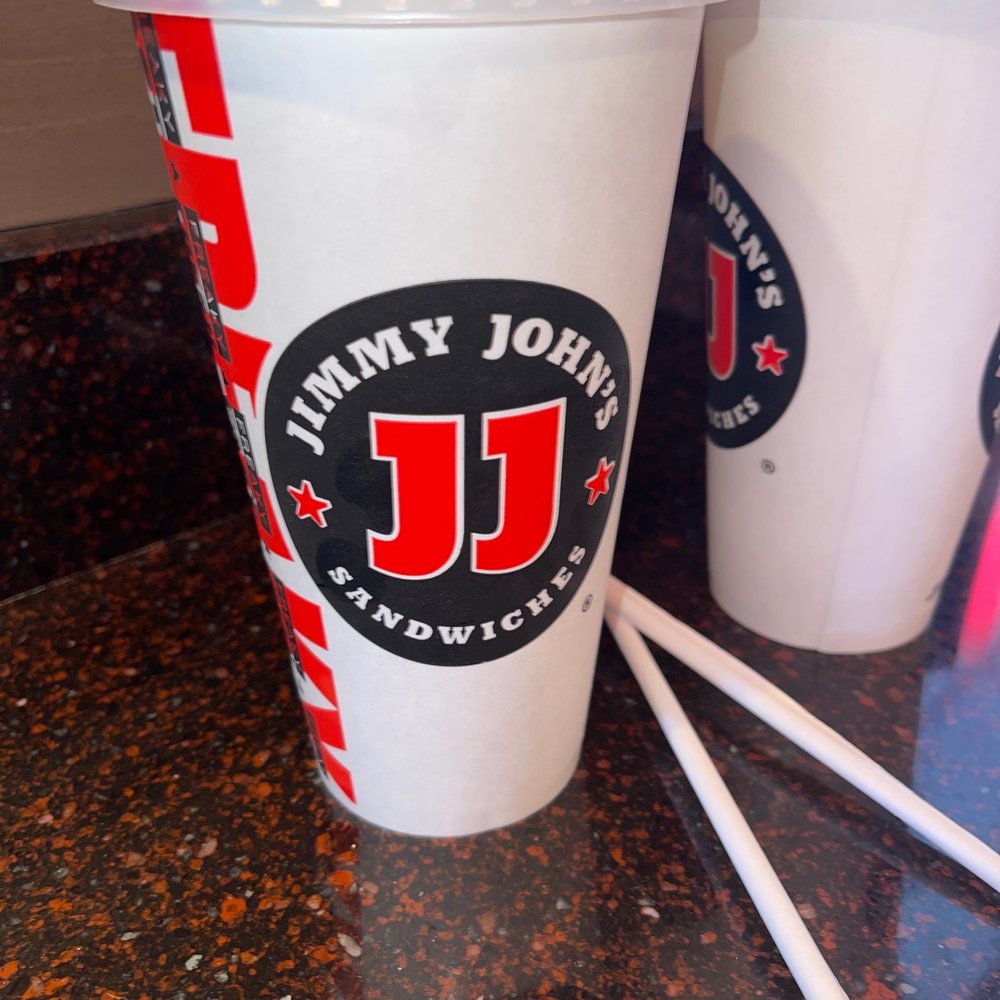 Jimmy John's - two cups with straws - Delis Near Me - Concord, California